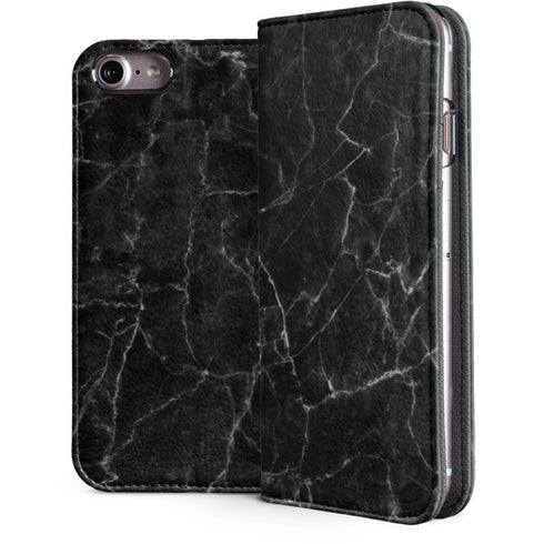 Black Marble iPhone 7 Folio Case